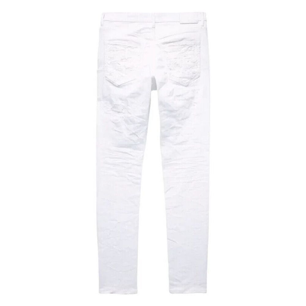$320 New PURPLE BRAND (WHITE QUILTED DESTROY POCKET JEAN) Size 31 - Picture 2 of 6